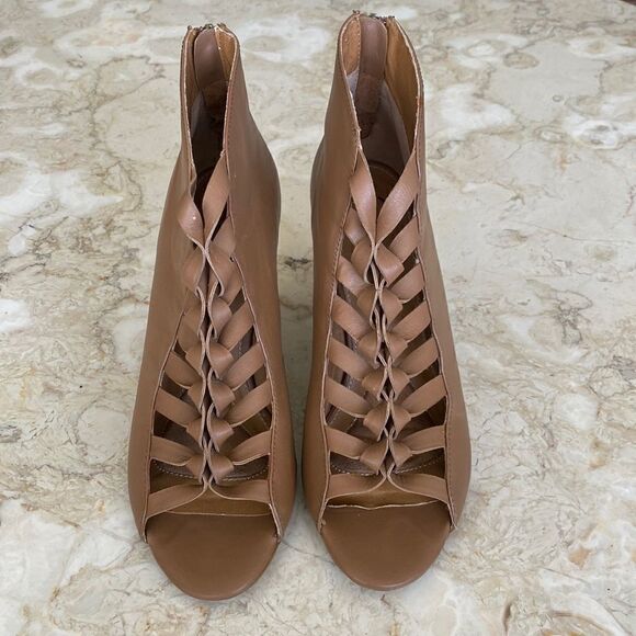 Kelsi Dagger Innis Wedge Leather Boots Booties - Picture 3 of 14